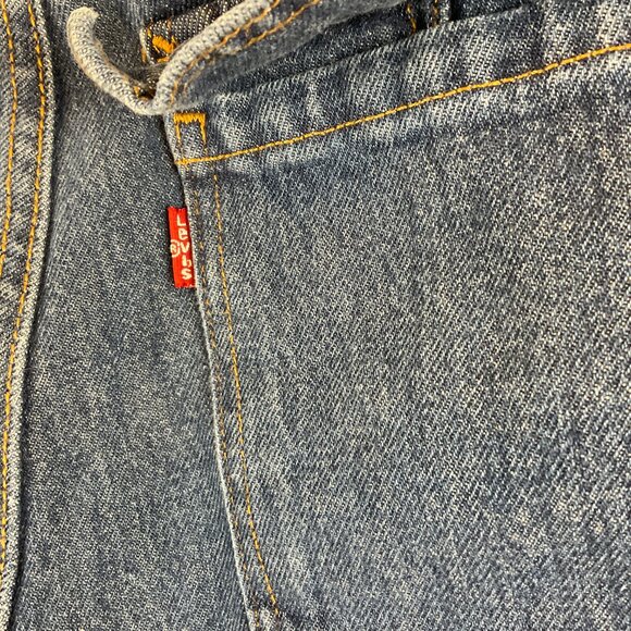 Levi's '94 Baggy Jeans 26 Blue Cargo Pockets Cinched Ankles - Picture 13 of 14